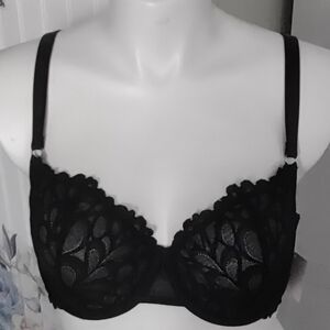 Savage X Fenty (Rihanna )Bra Black Lace 40D New Romantic Intimate